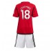 Manchester United Casemiro #18 Dětské Oblečení Domácí Dres 2023-24 Krátkým Rukávem (+ trenýrky)